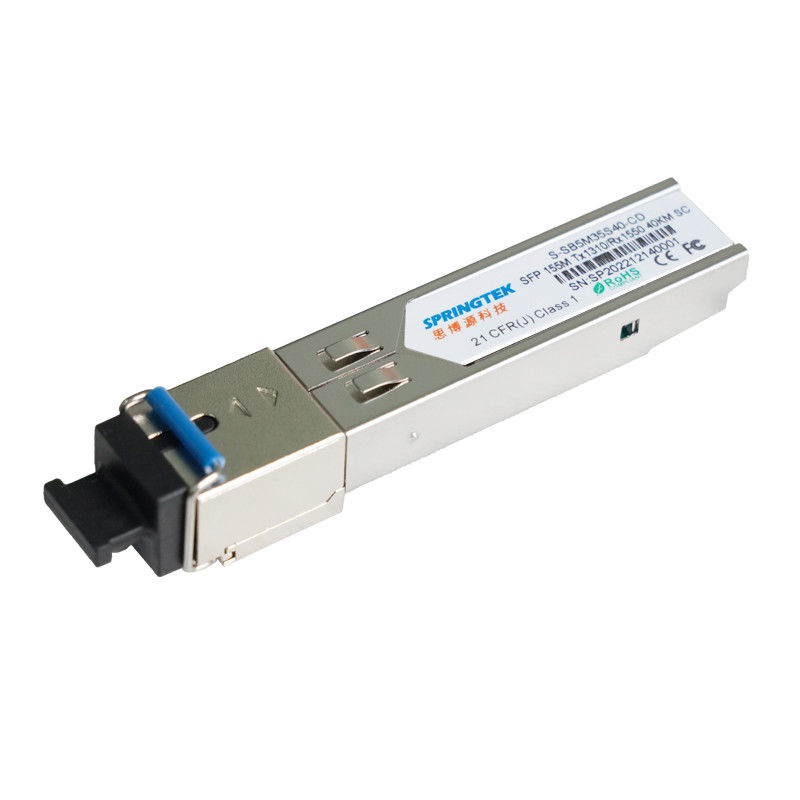 ماژول نوری 155M سازگار Juniper/Arista SFP BIDI 40KM TX1310nm/RX1550nm SC DDM