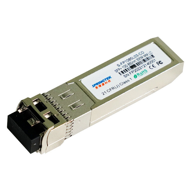 فرستنده و گیرنده نوری 10G SFP+SR، کانکتور LC، 850 نانومتر تا 300 متر روی MMF