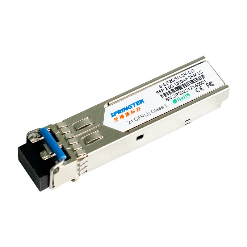 SFP 2km فرستنده گیرنده سیسکو سازگار WDM LC 2.5G 1310nm با ماژول فرستنده گیرنده نوری DDM