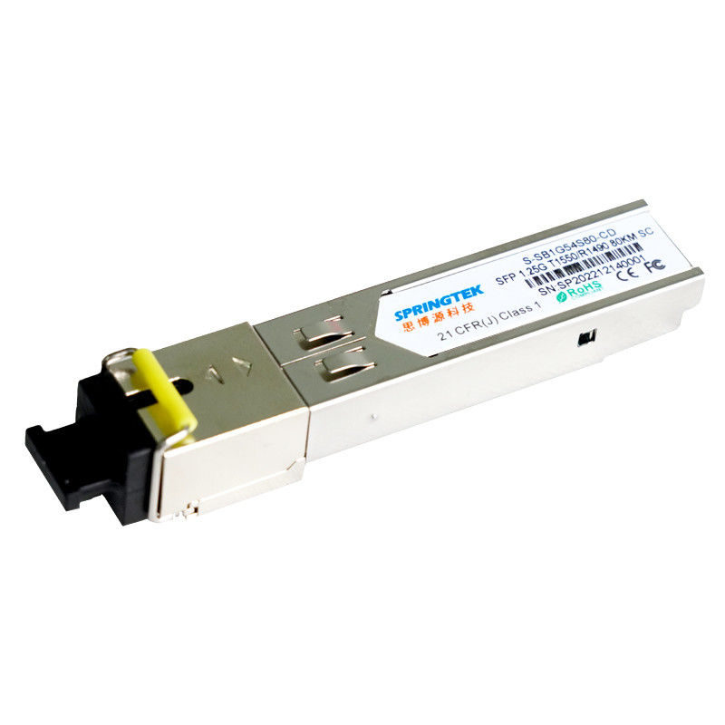 ماژول گیرنده گیرنده Cisco 1.25G BIDI SFP T1550/R1490nm 80km با ماژول DDM SC