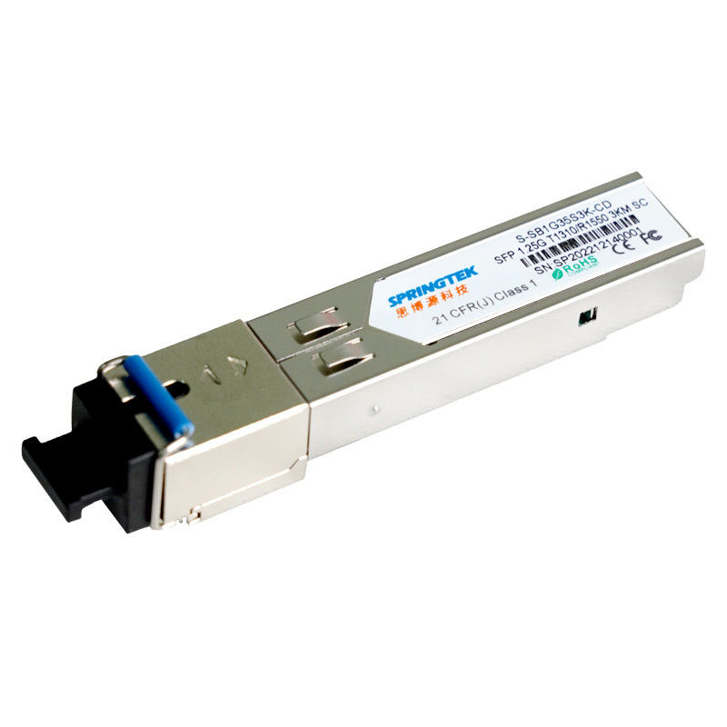گیرنده OEM 1.25G SC SFP سازگار BIDI T1310/R1550nm با ماژول گیرنده نوری DDM 3km