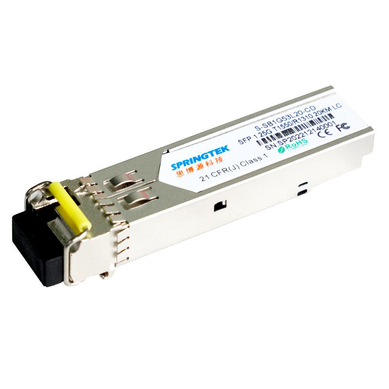 فروش داغ SFP Simplex 1.25G 20km WDM BIDI SFP Module Single Fiber 1550/1310nm SMF Factory Price Module SFP LC