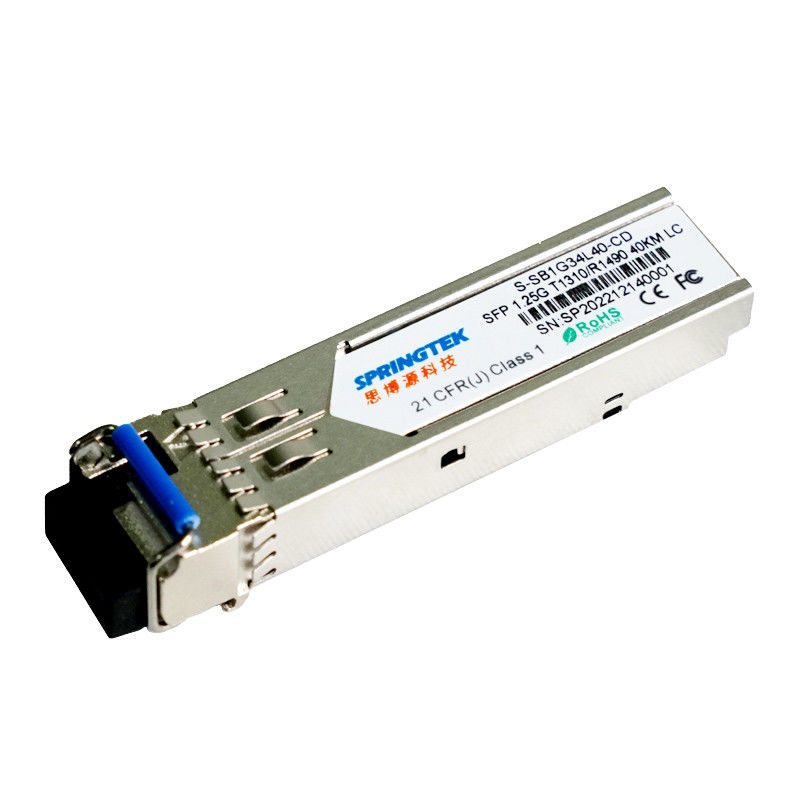 1.25G BIDI 40km Tx1310nm/TX1490nm کانکتور LC SMF WDM Gbic فرستنده و گیرنده نوری ماژول SFP