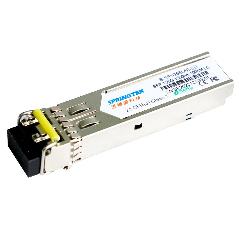 ماژول نوری دوبلکس Springtek S-SP1G55LA0-CD 1.25G 1550 نانومتری، فرستنده و گیرنده فیبر 100 کیلومتری سیسکو