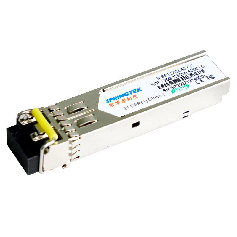 SFP 1.25G 1550nm 40km فرستنده و گیرنده نوری ماژول LC ​​SMF با Juniper سازگار با DDM