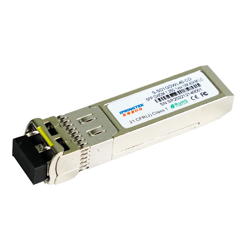ماژول نوری DWDM C17~C61 سازگار با Cisco 40km SFP 1.25Gbps SMF LC با DDM