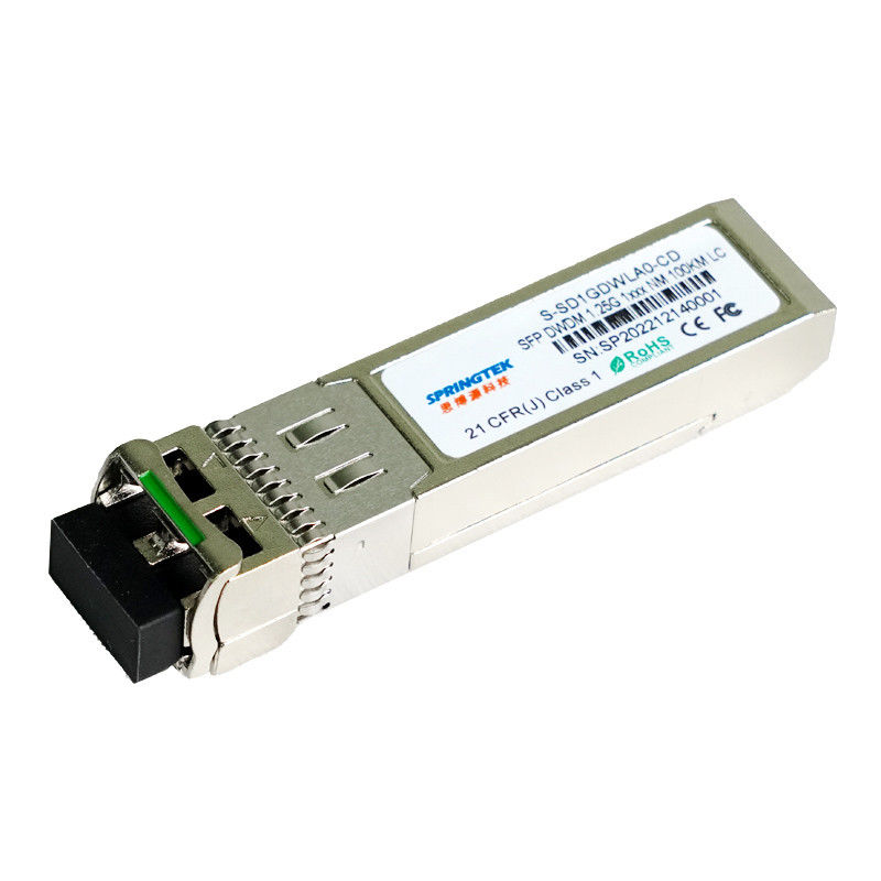 ماژول فرستنده و گیرنده نوری 100 کیلومتری SFP با سرعت 1.25 گیگابیت بر ثانیه/سیسکو/جنیپر DWDM C17~C61