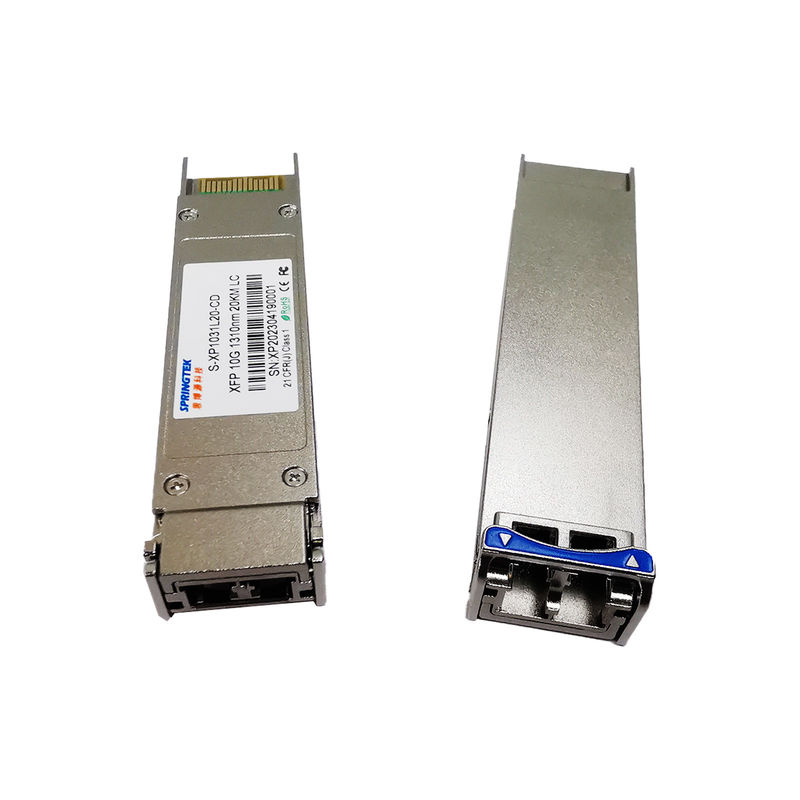 Dual Fiber Single Mode 1310nm 20km LC 10G XFP Transceiver LR سازگار با Brocade