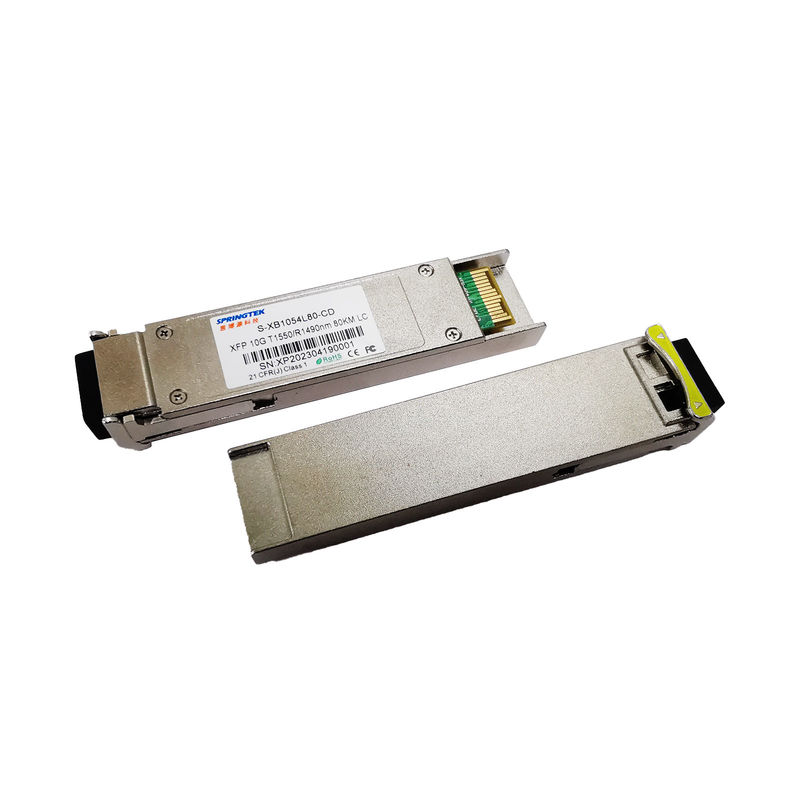 WDM 10G Xfp 80km 1550/1490nm SM Simplex LC DDM سازگار با Mikrotik Juniper Bidi 80km